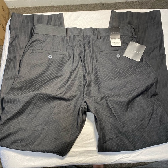 New w/ Tags J. Ferrar $70 Dress Pants Pinstripe Black Men’s Dark Charcoal Stripe - Picture 1 of 16